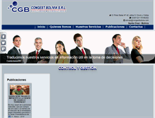 Tablet Screenshot of congestbolivia.com